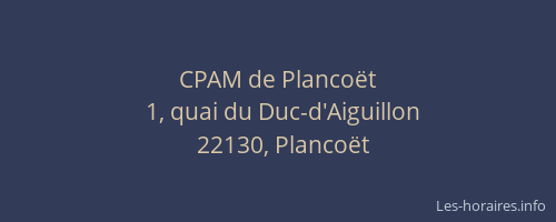 CPAM de Planco&euml;t