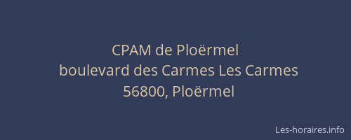 CPAM de Plo&euml;rmel