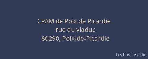 CPAM de Poix de Picardie