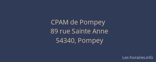 CPAM de Pompey