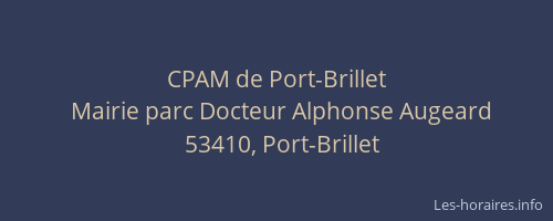 CPAM de Port-Brillet