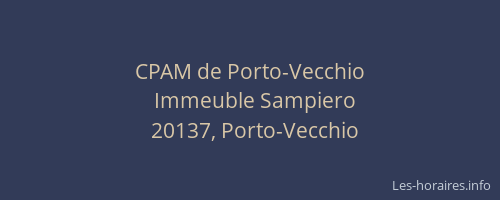 CPAM de Porto-Vecchio