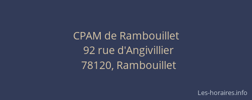 CPAM de Rambouillet