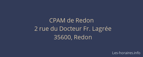 CPAM de Redon