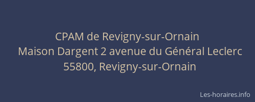 CPAM de Revigny-sur-Ornain