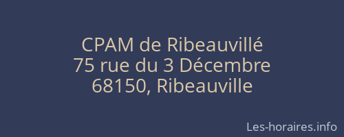 CPAM de Ribeauvillé