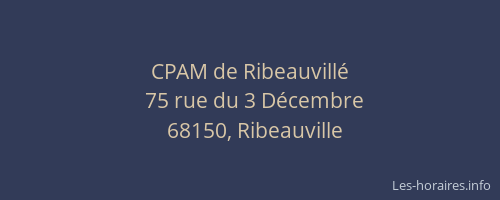 CPAM de Ribeauvill&eacute;