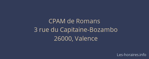 CPAM de Romans