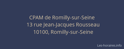 CPAM de Romilly-sur-Seine