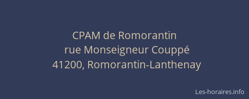 CPAM de Romorantin