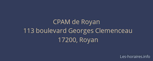 CPAM de Royan