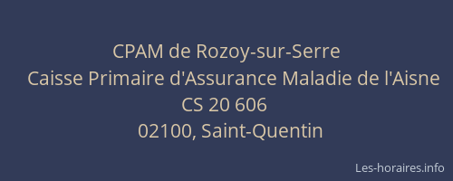 CPAM de Rozoy-sur-Serre
