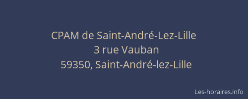 CPAM de Saint-André-Lez-Lille