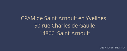 CPAM de Saint-Arnoult en Yvelines