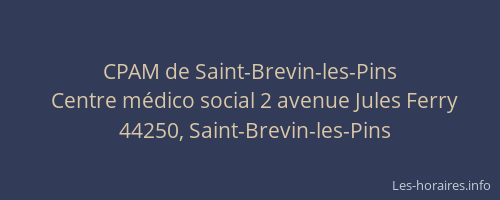 CPAM de Saint-Brevin-les-Pins