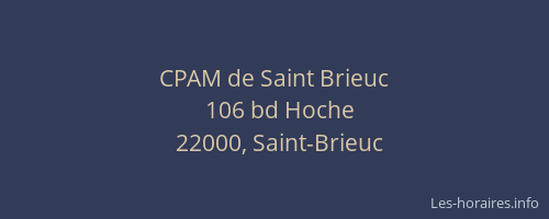 CPAM de Saint Brieuc