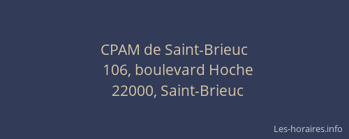 CPAM de Saint-Brieuc