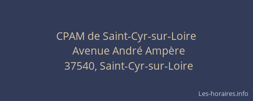 CPAM de Saint-Cyr-sur-Loire