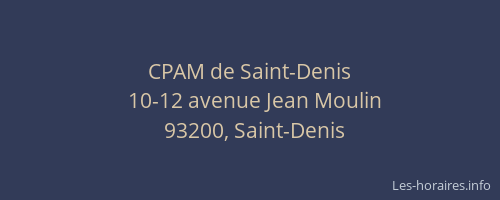 CPAM de Saint-Denis