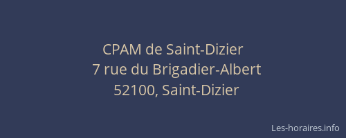 CPAM de Saint-Dizier