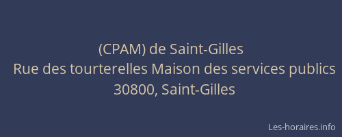 (CPAM) de Saint-Gilles