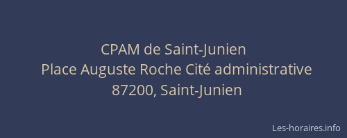 CPAM de Saint-Junien