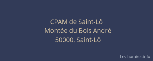 CPAM de Saint-Lô