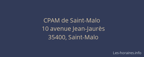 CPAM de Saint-Malo