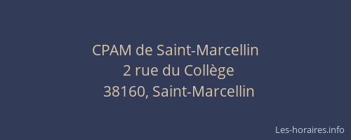 CPAM de Saint-Marcellin
