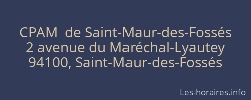 CPAM  de Saint-Maur-des-Fossés