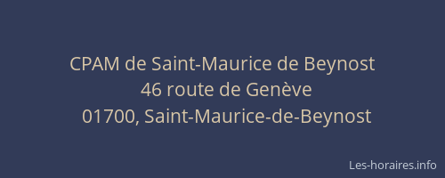 CPAM de Saint-Maurice de Beynost