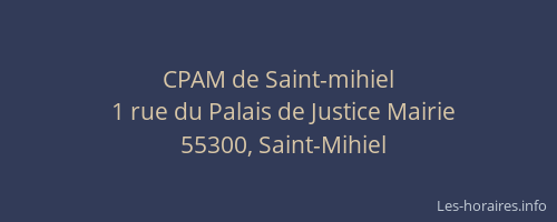 CPAM de Saint-mihiel