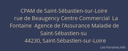 CPAM de Saint-Sébastien-sur-Loire