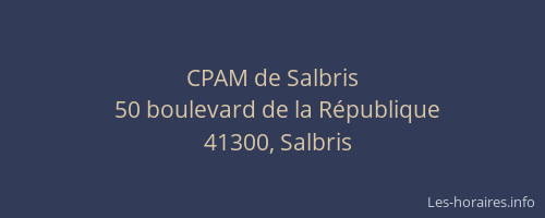 CPAM de Salbris
