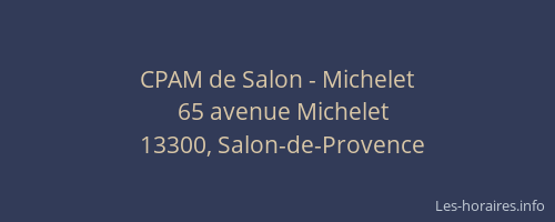CPAM de Salon - Michelet