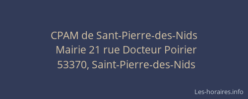 CPAM de Sant-Pierre-des-Nids