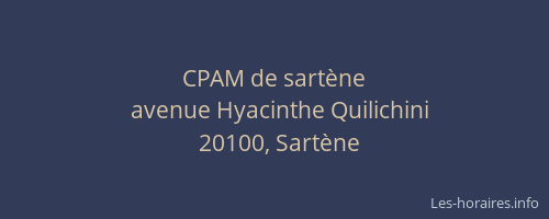 CPAM de sart&egrave;ne