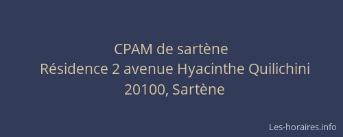 CPAM de sart&egrave;ne
