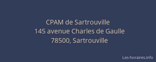 CPAM de Sartrouville