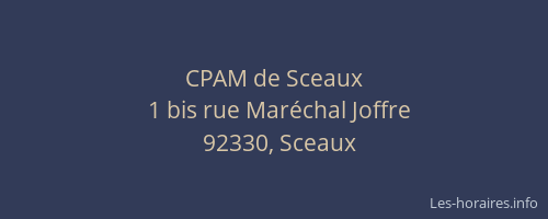 CPAM de Sceaux