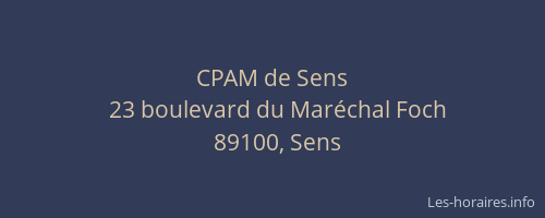 CPAM de Sens