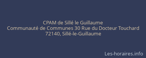 CPAM de Sillé le Guillaume