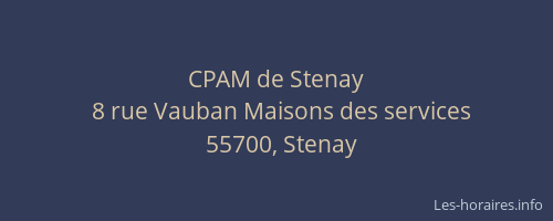 CPAM de Stenay