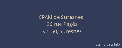 CPAM de Suresnes