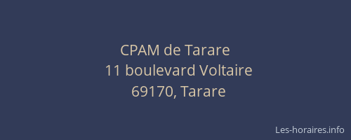 CPAM de Tarare