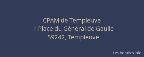 CPAM de Templeuve