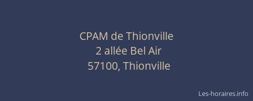 CPAM de Thionville