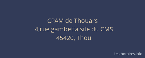CPAM de Thouars