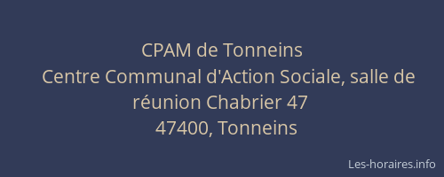 CPAM de Tonneins