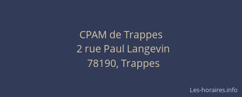 CPAM de Trappes
